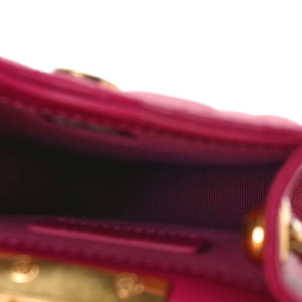 Chanel Lambskin Quilted Phone Holder With Chain Fuchsia 5 of 10