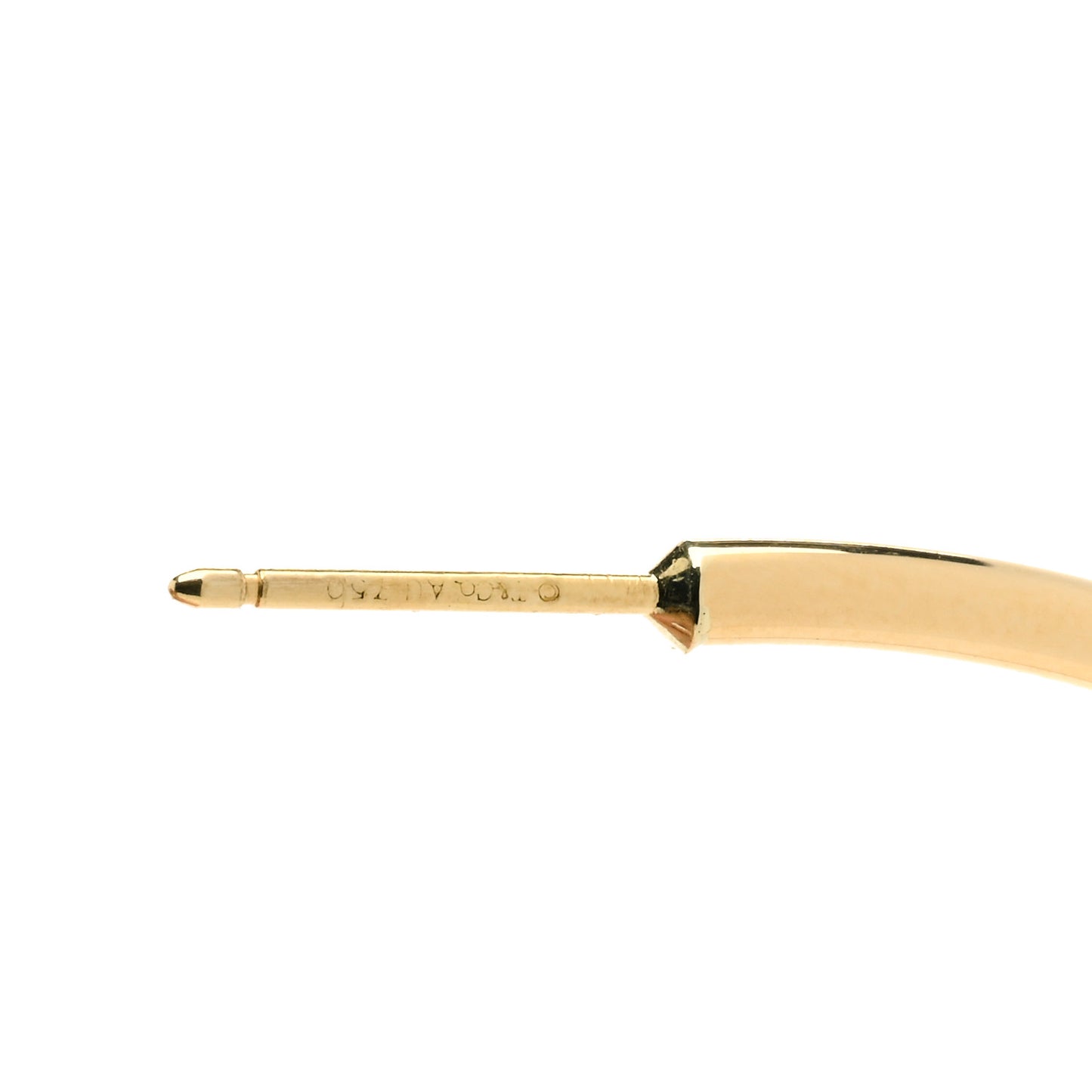 18K Yellow Gold Large Hoop Earrings