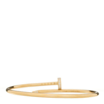 Cartier 18K Yellow Gold Diamond Small Juste Un Clou Bracelet 15 2 of 4