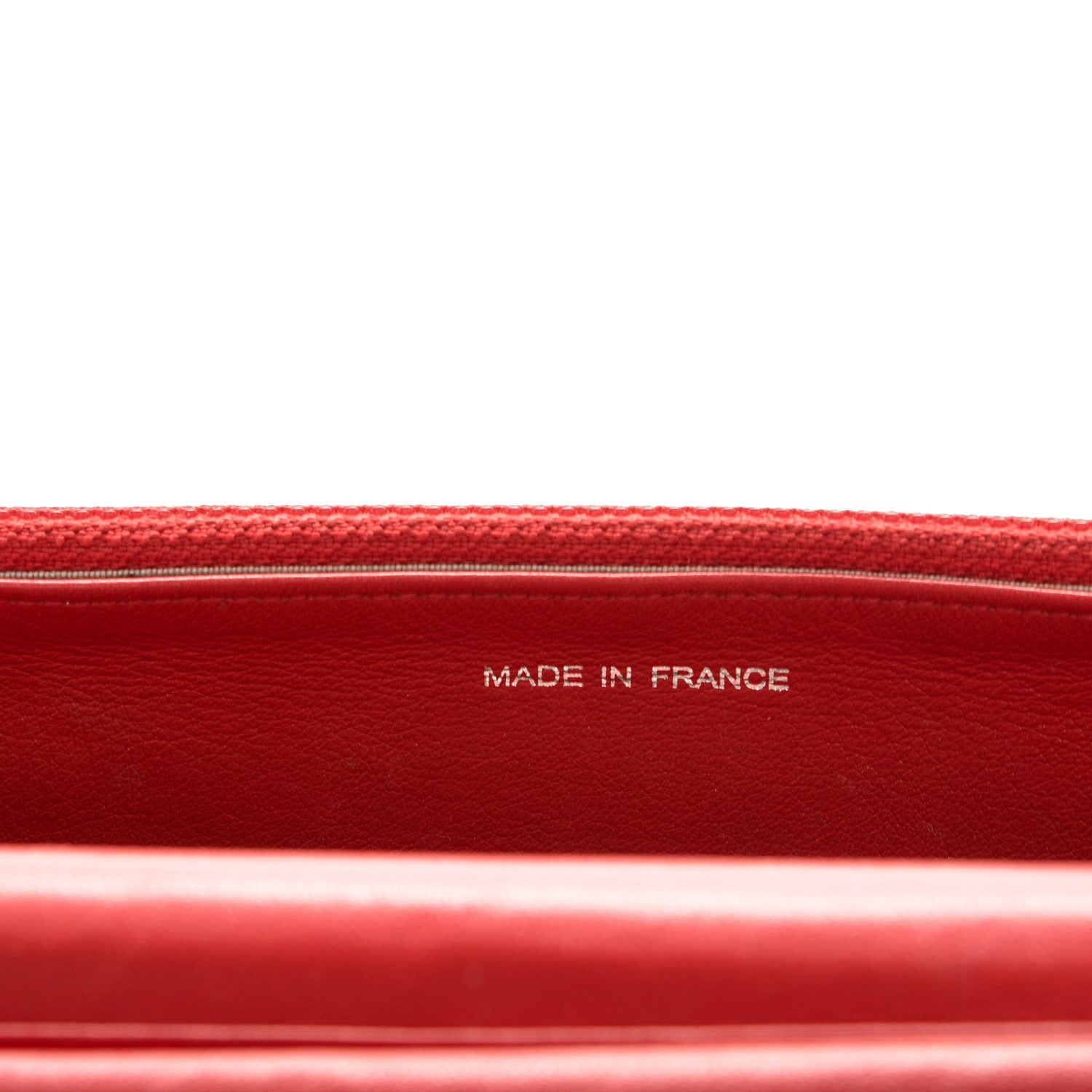 Chanel Caviar Sevruga Wallet On Chain WOC Red 7 of 9