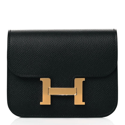 Hermes Epsom Constance Slim Wallet Black 2 of 10