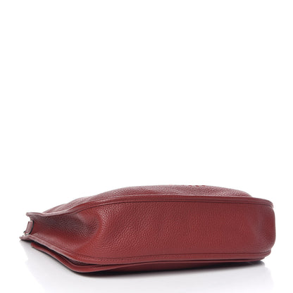 Hermes Taurillon Clemence Amazone Evelyne III Rouge Garance 4 of 9