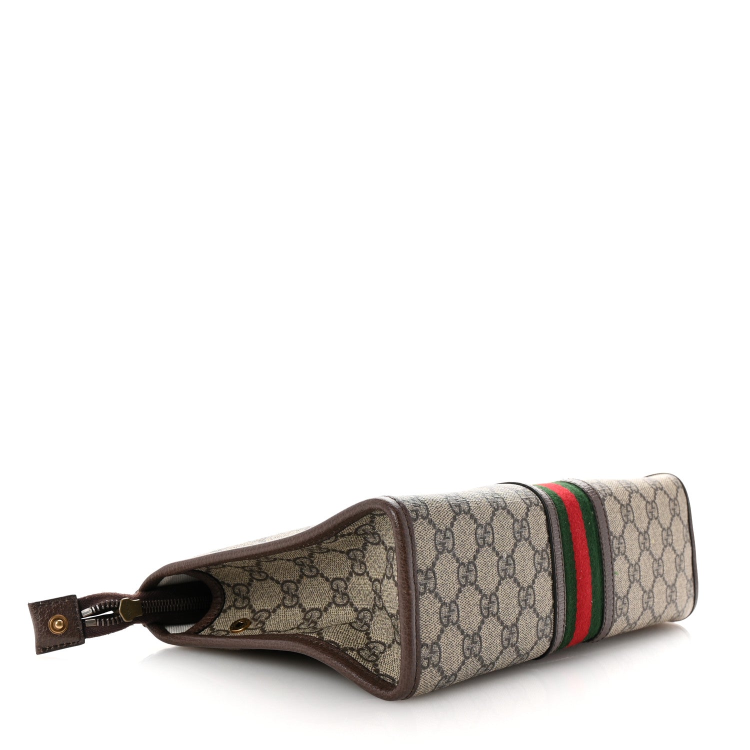 Gucci GG Supreme Monogram Web Ophidia GG Toiletry Case Beige New Acero 4 of 6