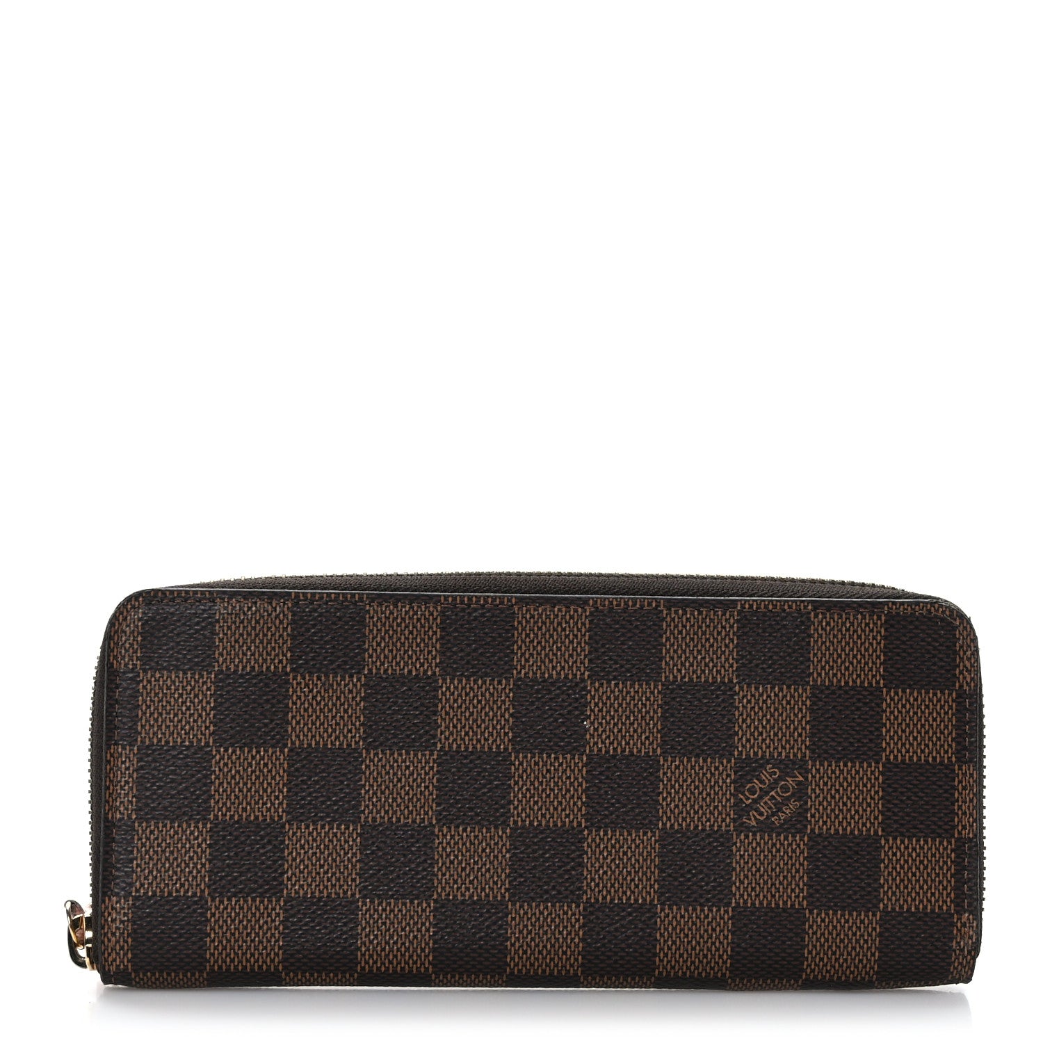 Louis Vuitton Damier Ebene Clemence Wallet Rose Ballerine 1 of 8