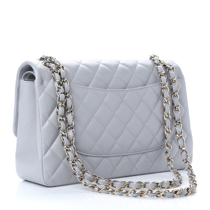 Chanel Caviar Quilted Jumbo Double Flap Grey 3 of 9