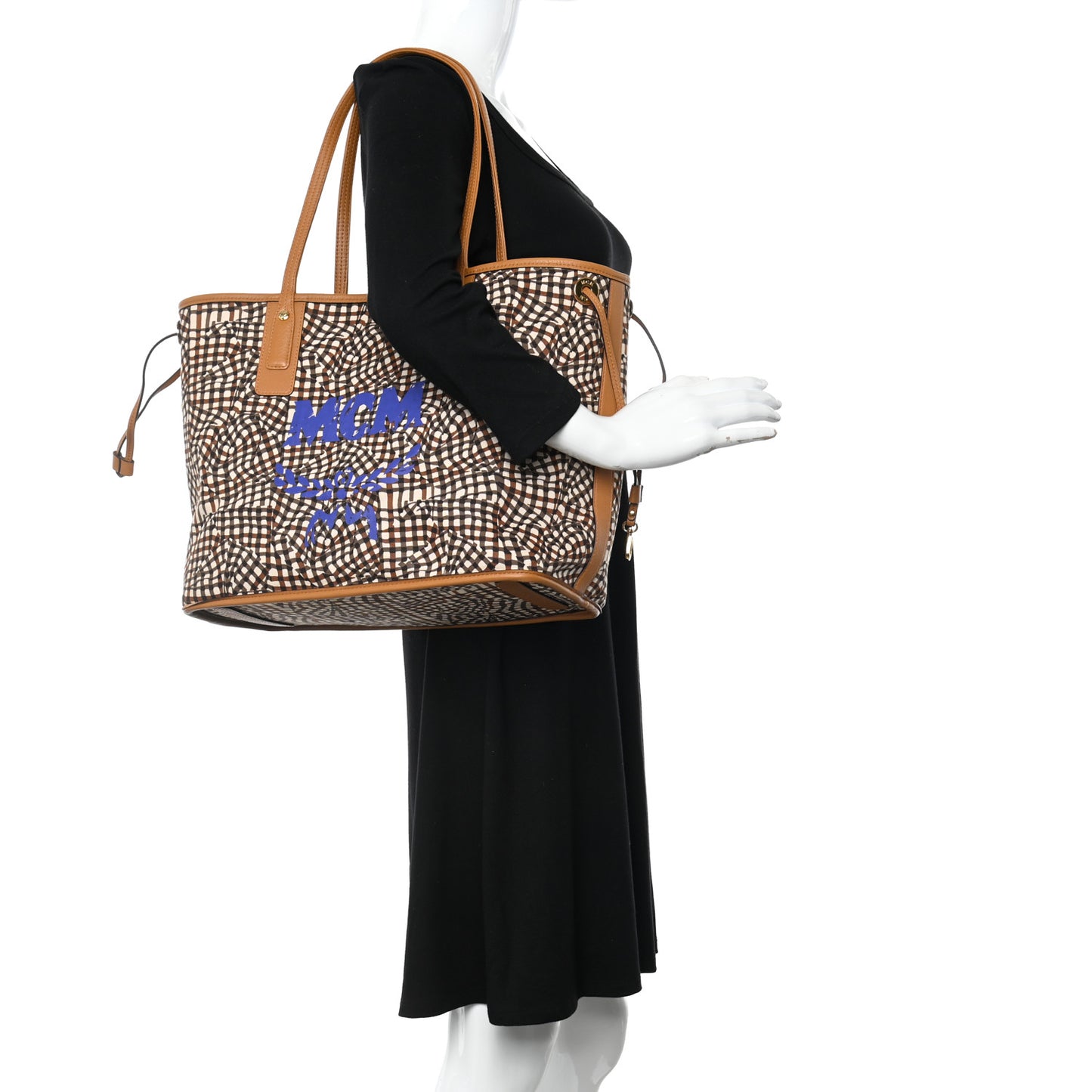 Visetos Medium Liz Reversible Shopper Tote Cognac