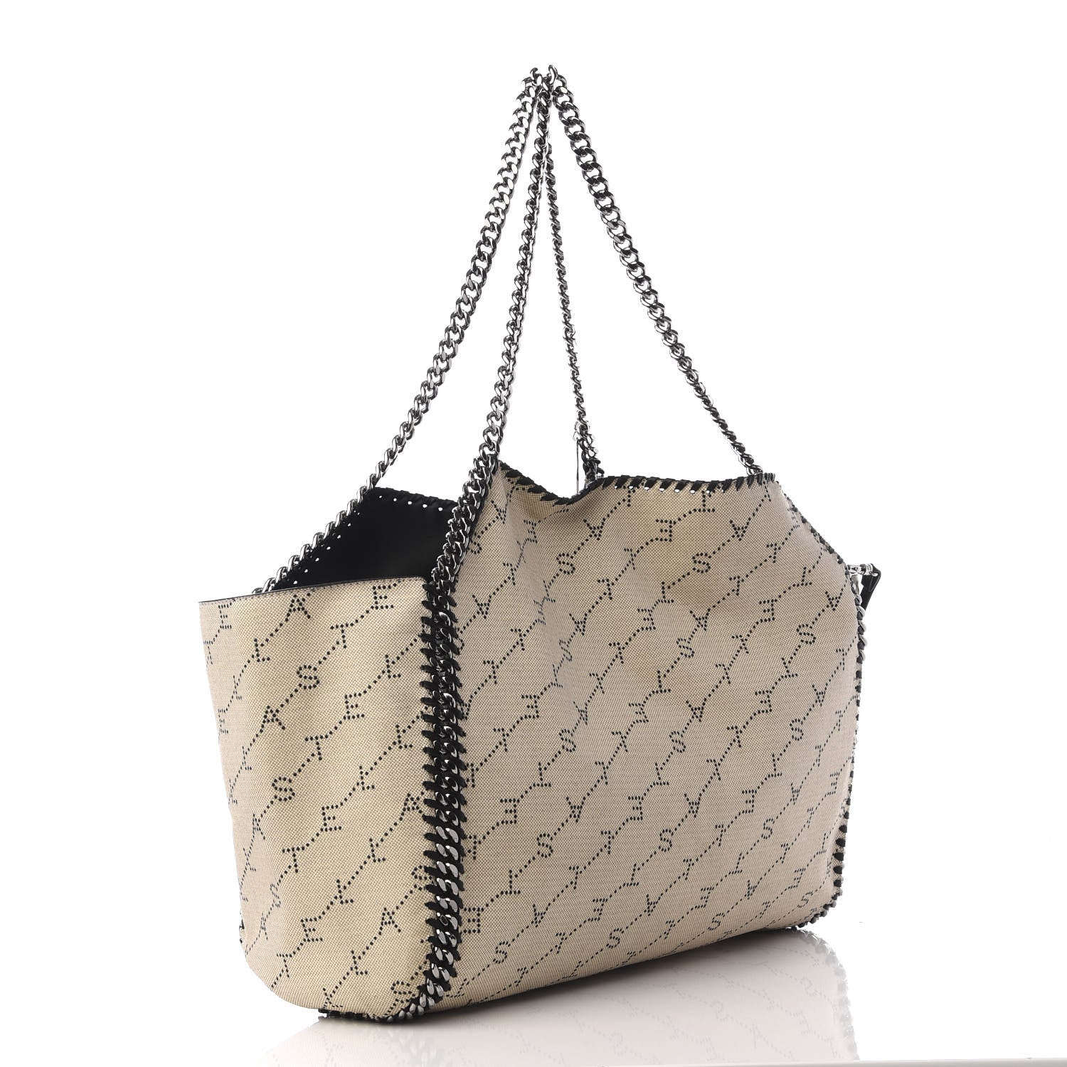Stella McCartney Canvas Logo Falabella Reversible Tote Sand 3 of 8