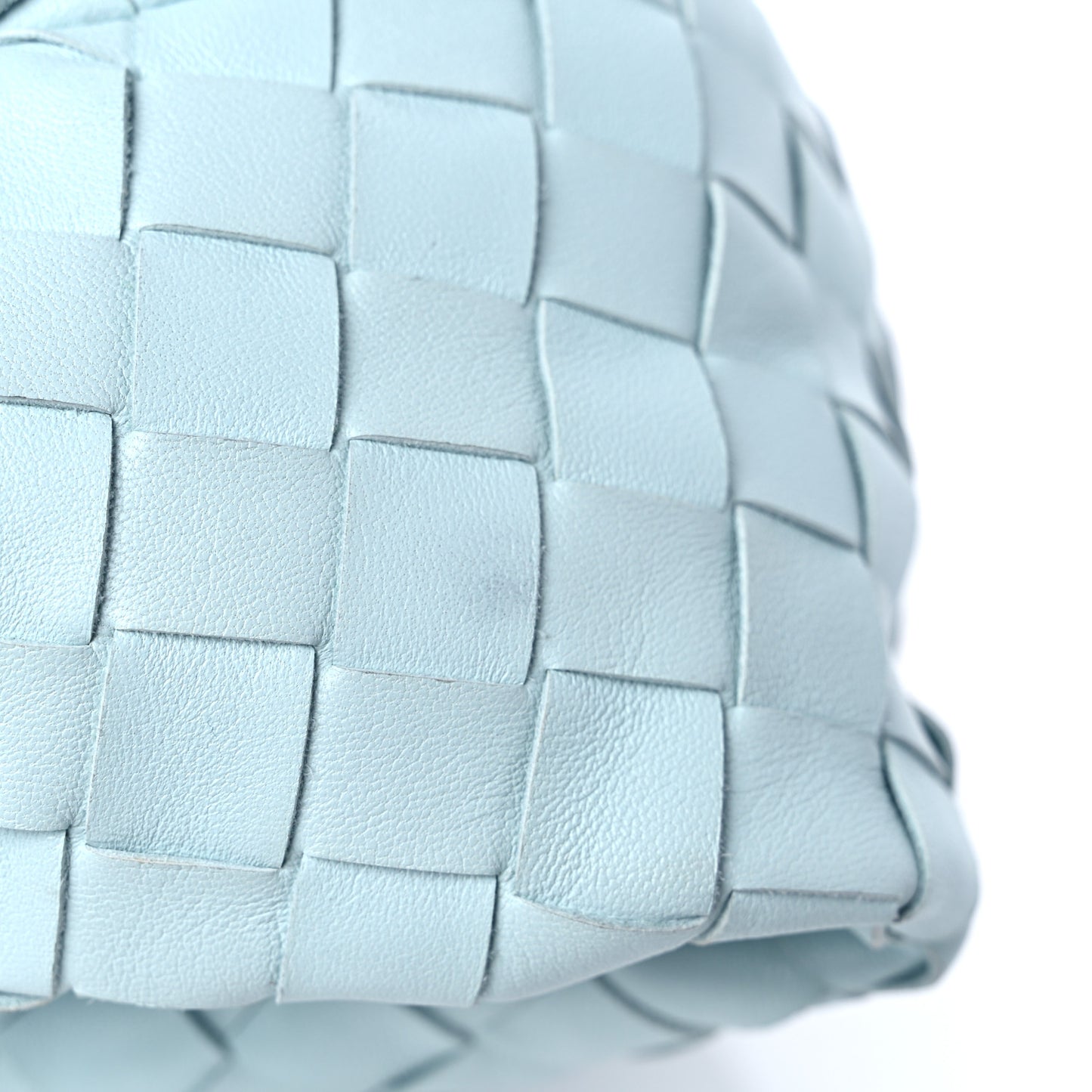 Nappa Intrecciato Teen Jodie Hobo Teal Washed