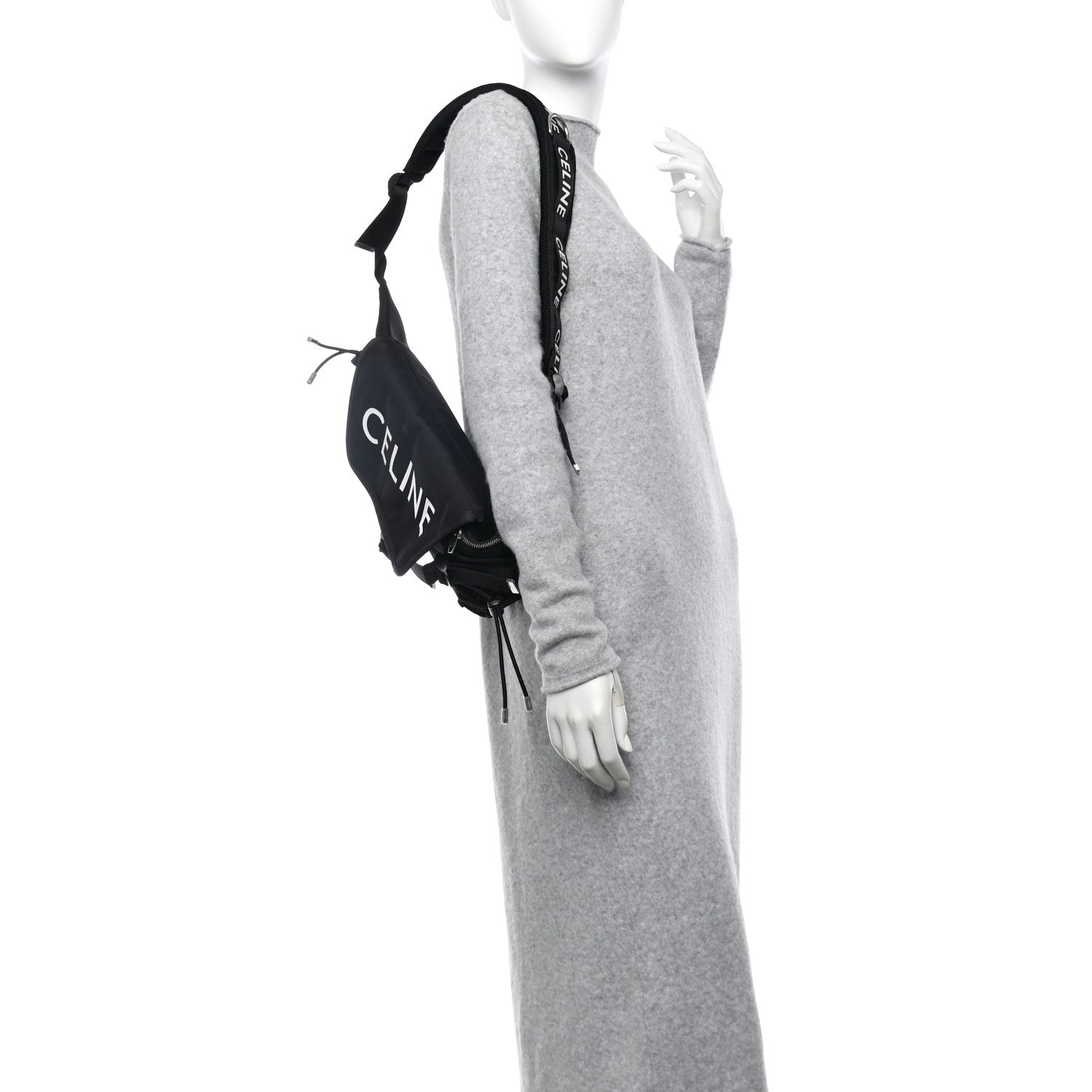 Celine Canvas Trekking Messenger Bag Black 2 of 9