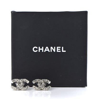 Chanel CC Earrings Silver 5 of 5