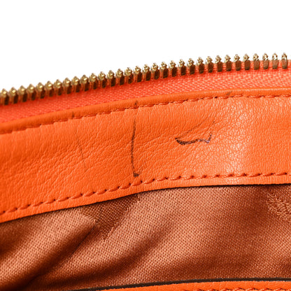 MCM Visetos Calfskin Zip Pouch Cognac Orange 10 of 10