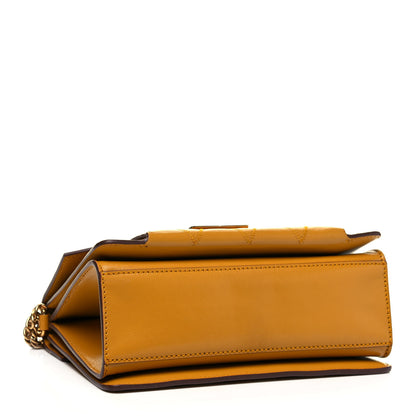 Givenchy Goatskin Quilted Small GV3 Shoulder Bag Golden 5 of 9