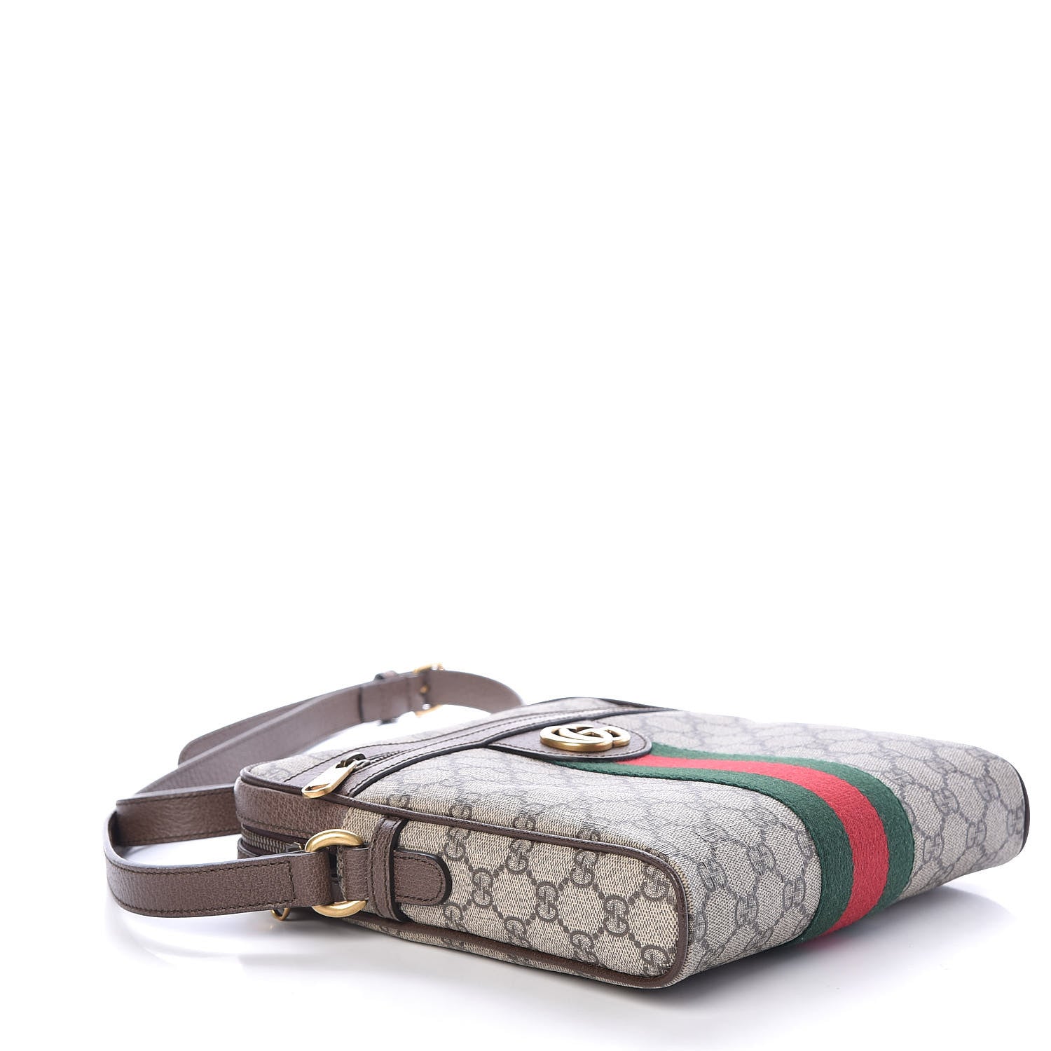 Gucci GG Supreme Monogram Web Small Ophidia Messenger Bag Brown 4 of 10