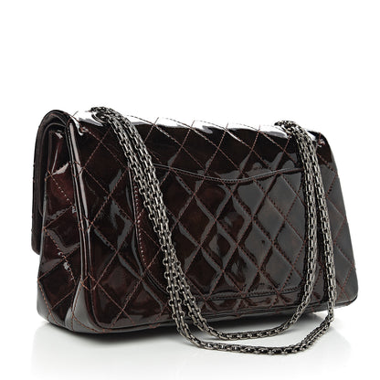 Chanel Distressed Patent Quilted 2.55 Reissue 227 Flap Black 2 of 15