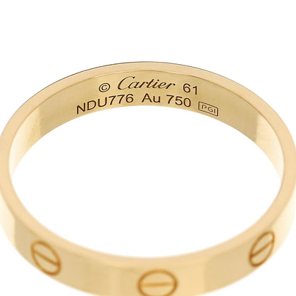 Cartier 18K Yellow Gold 3.5mm LOVE Wedding Band Ring 61 9.5 4 of 4