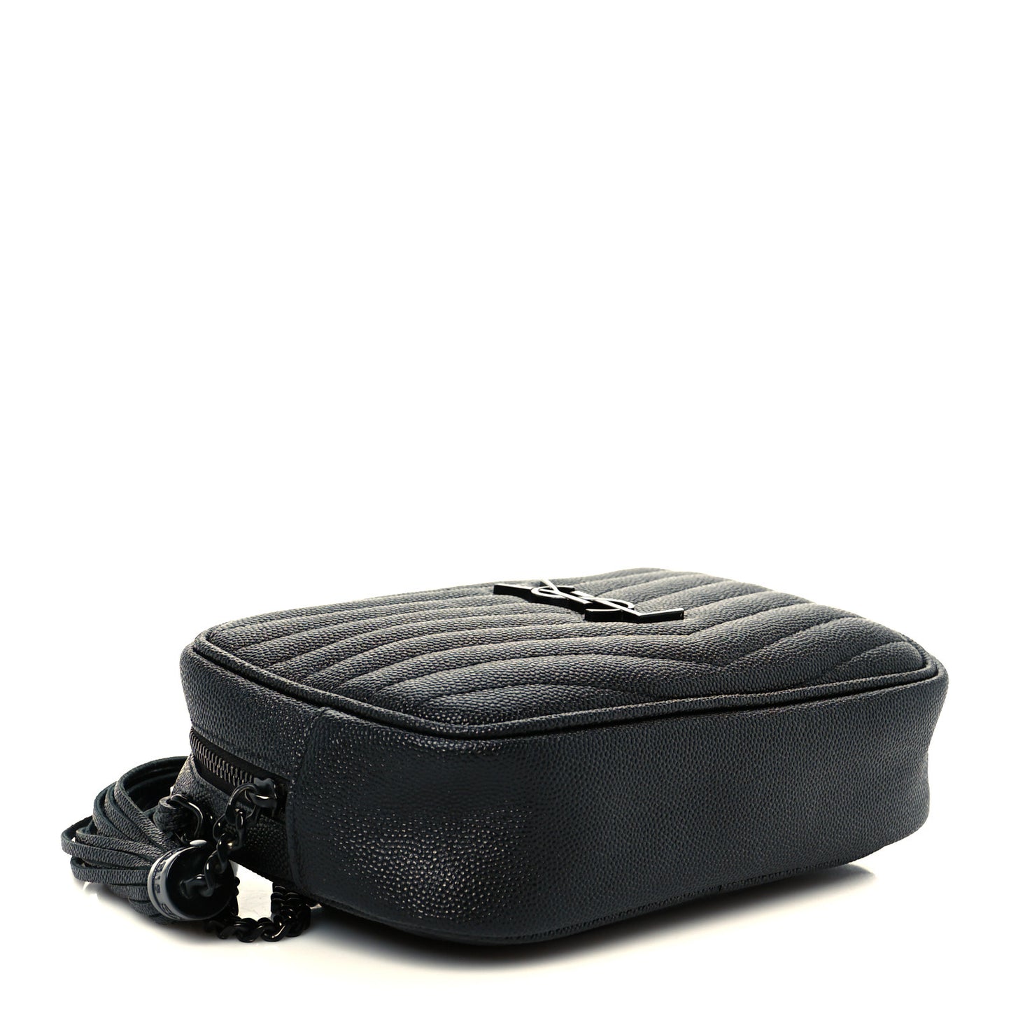 Grain De Poudre Matelasse Monochrome Monogram Mini Lou Camera Bag Black