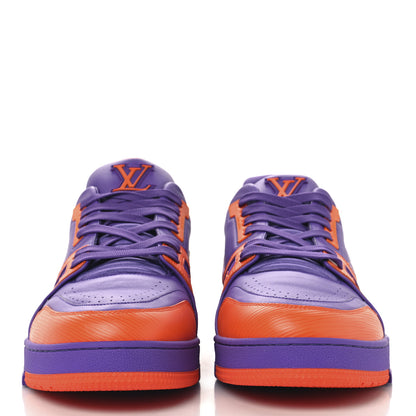 Louis Vuitton Calfskin Epi Mens LV Trainer Sneakers 12 Violet 3 of 8