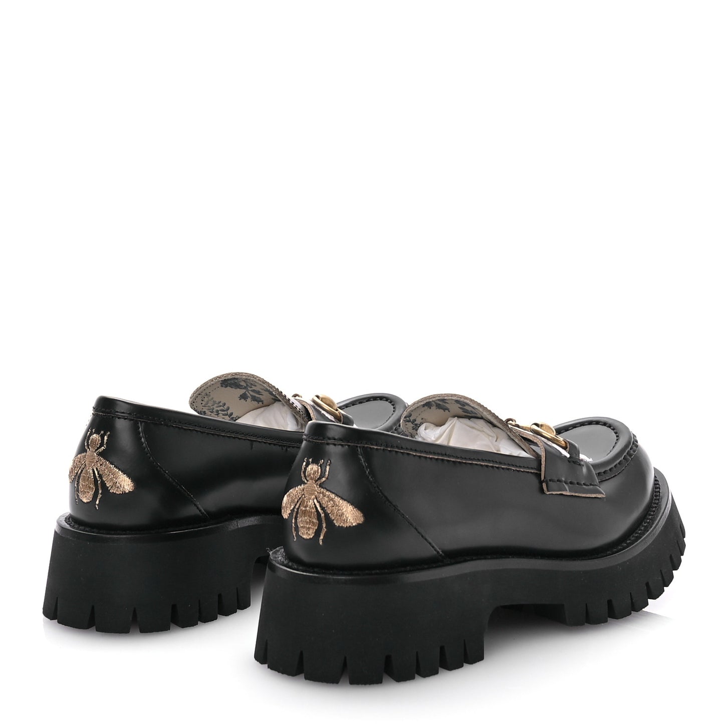 Cordovan Lux Womens Harald Horsebit 25mm Platform Loafers 35.5 Black