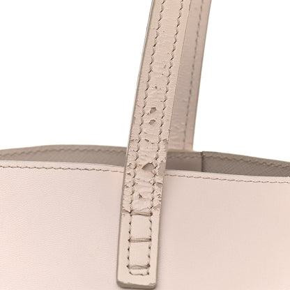 Fendi Vitello Ginevra Elaphe Monster Eyes Shopping Tote Grigio Polvere Naturale 15 of 15