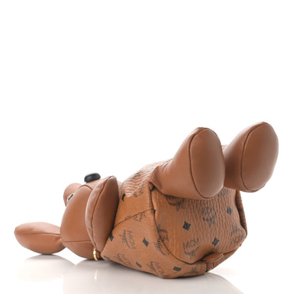 MCM Calfskin Visetos Rabbit Zoo Doll Crossbody Cognac 4 of 9