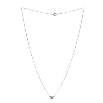 Tiffany Platinum Diamond .25ct Elsa Peretti Diamonds by the Yard Pendant Necklace 3 of 8