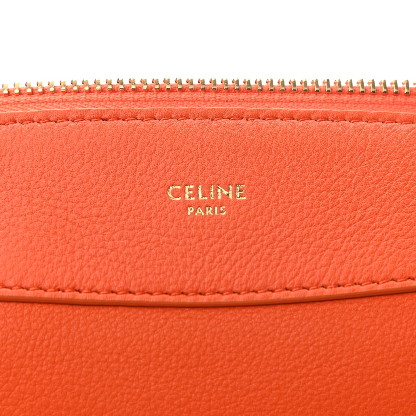Supple Calfskin Medium Romy Shoulder Bag Pop Orange