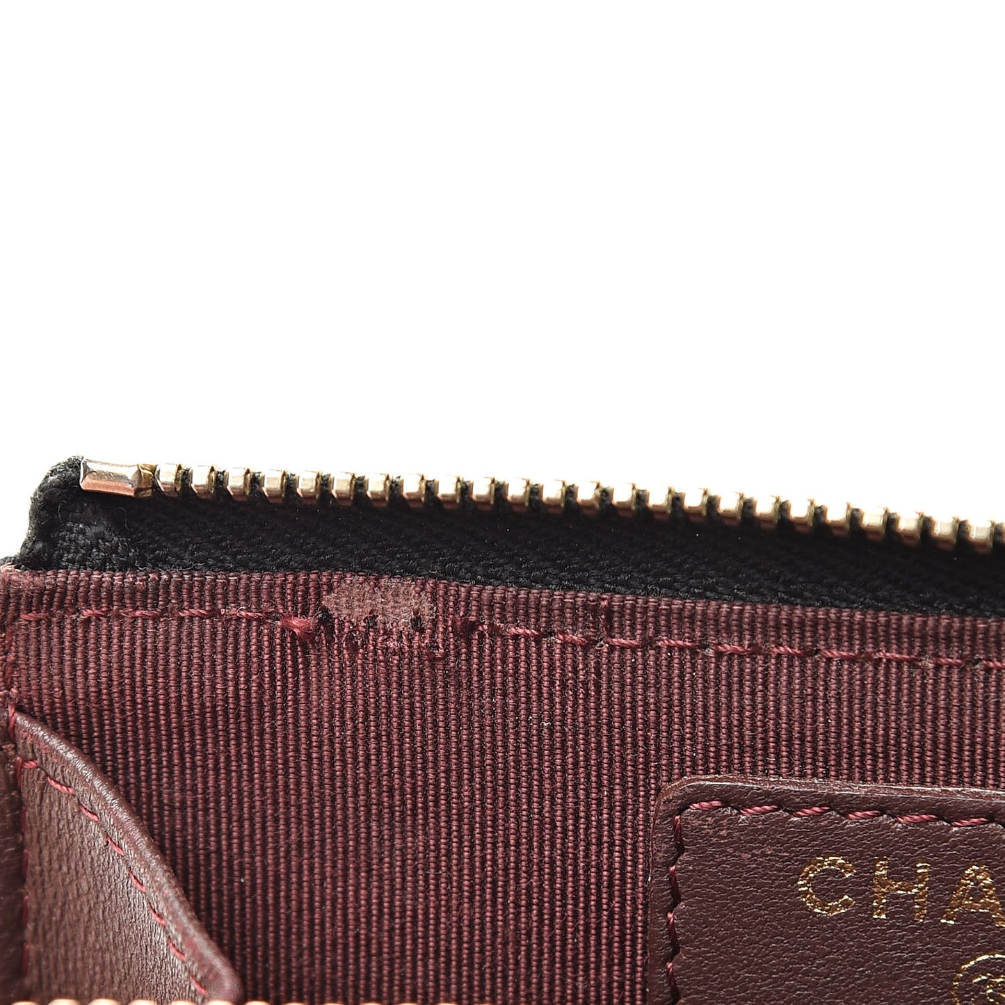 Lambskin Quilted Zip Coin Purse Black