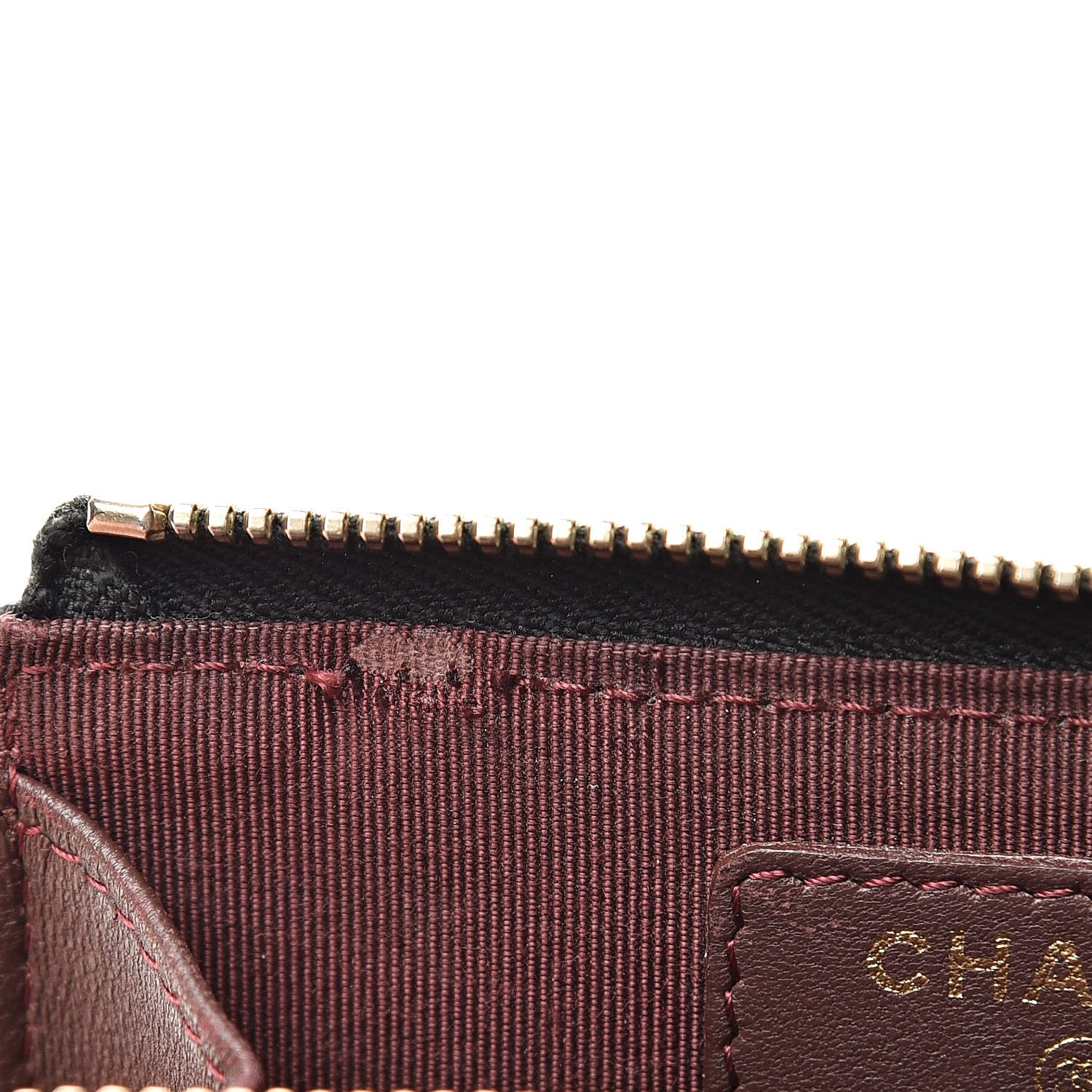 Chanel Lambskin Quilted Zip Coin Purse Black 8 of 9