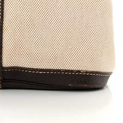 Hermes Buffle Skipper Toile Garden Party 36 MM Tote Marron Fonce 14 of 17