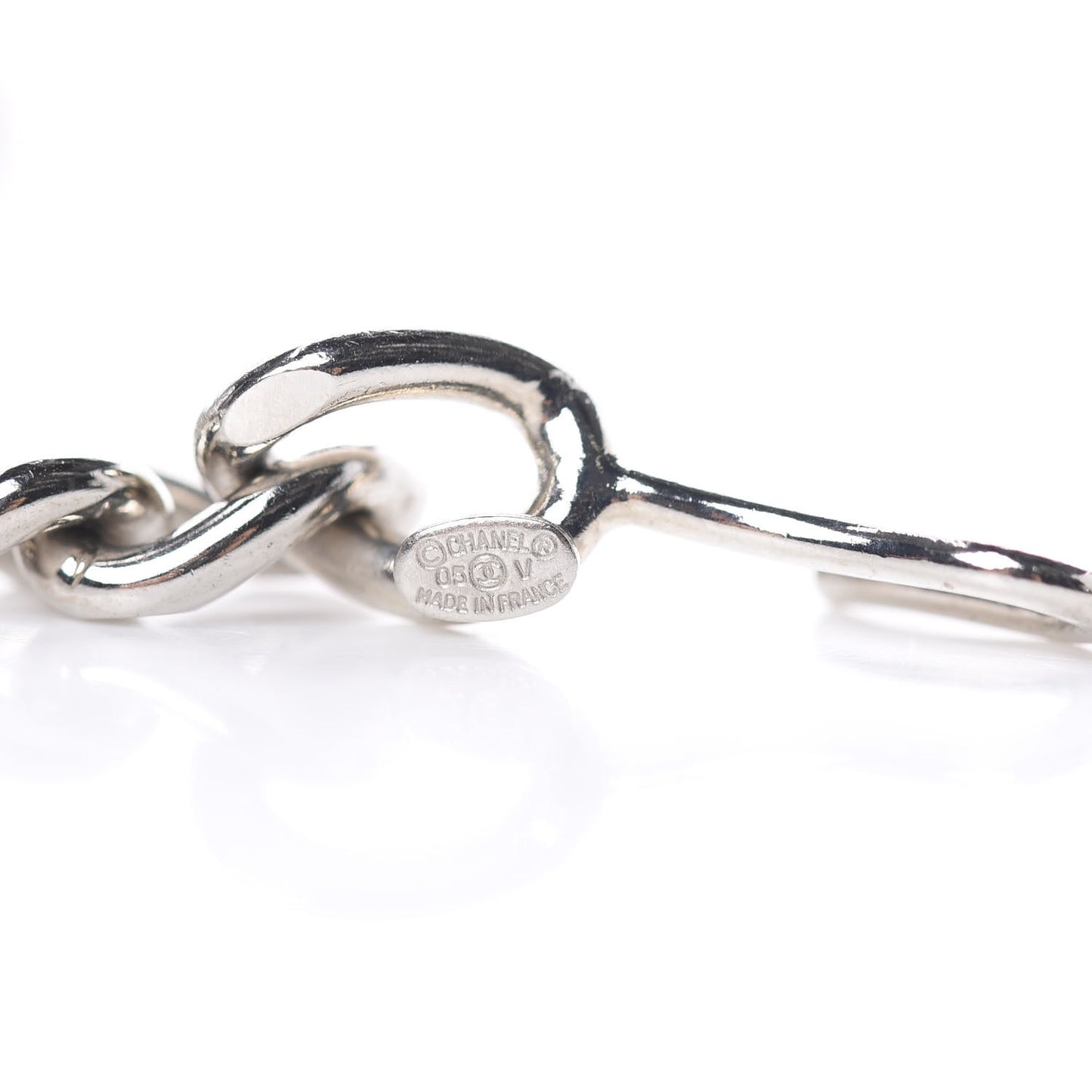CC Chain Logo Belt Silver