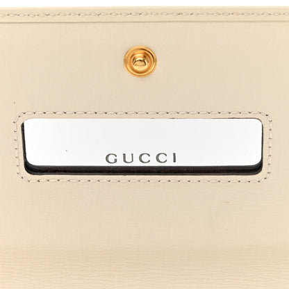 Gucci GG Supreme Monogram Azalea Calfskin Horsebit 1955 Wallet On Chain Beige Ebony Mystic White 6 of 11
