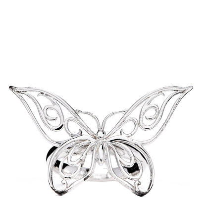 Tiffany Sterling Silver Butterfly Ring 49 4.75 1 of 5