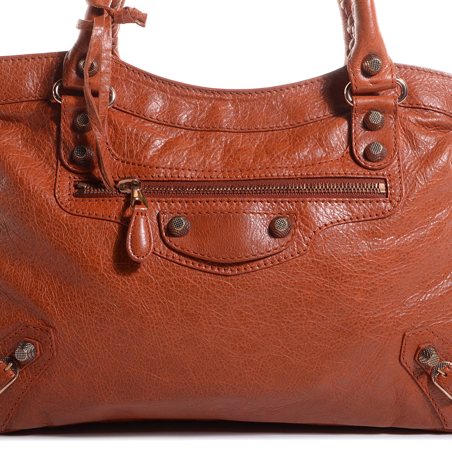 Agneau Giant 12 Rose Gold Hardware Town Orange Brûlée