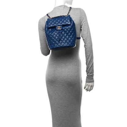 Chanel Calfskin Quilted Small Urban Spirit Backpack Blue 2 of 10