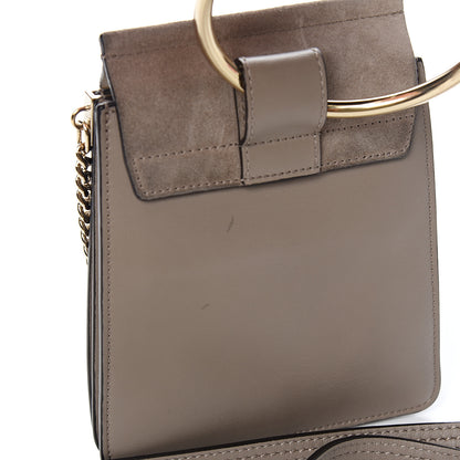 Chloe Suede Calfskin Mini Faye Bracelet Bag Motty Grey 9 of 10