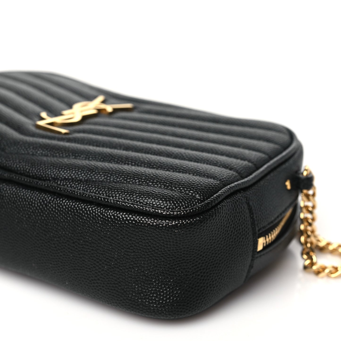 Grain De Poudre Matelasse Monogram Mini Lou Camera Bag Black