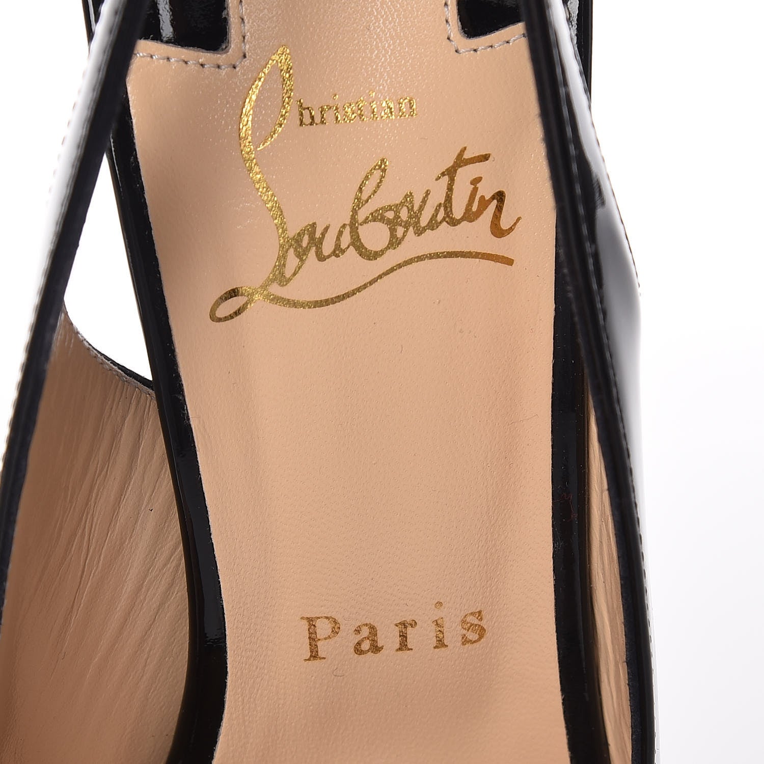 Christian Louboutin Patent Private Number 120 Pumps 37.5 Black 6 of 8
