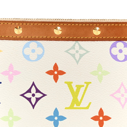 Louis Vuitton Monogram Multicolor Pochette Accessories White 7 of 12