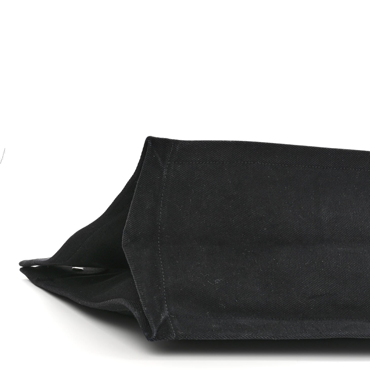 Saint Laurent Linen Calfskin Rive Gauche Tote Black 8 of 9