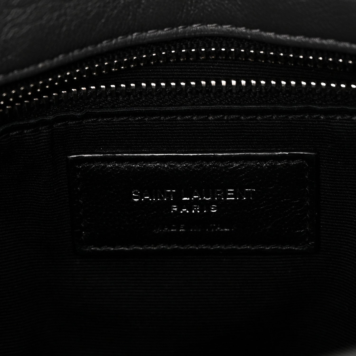 Saint Laurent Calfskin Quilted Medium Loulou Puffer Monogram Chain Satchel Storm 6 of 10