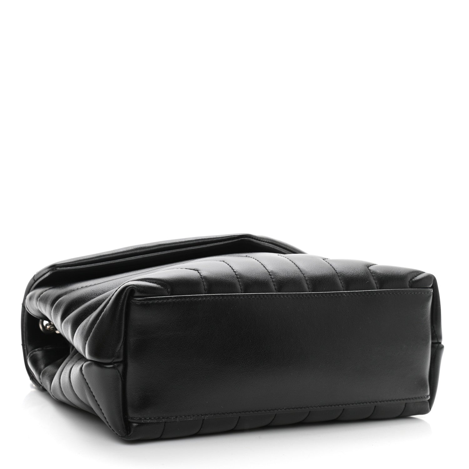 Saint Laurent Calfskin Y Quilted Monogram Small Loulou Chain Satchel Black 4 of 10