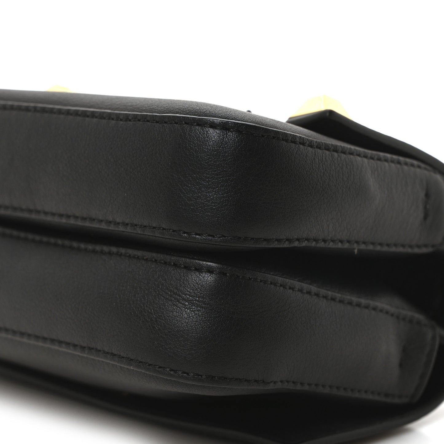 Vitello Dolce Studded Micro Double Baguette Black