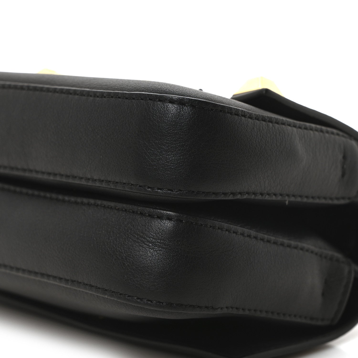 Fendi Vitello Dolce Studded Micro Double Baguette Black 10 of 10