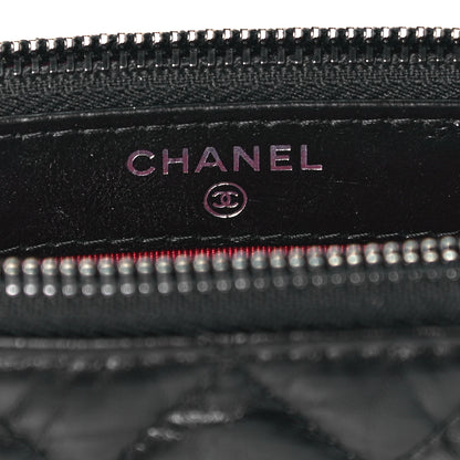 Chanel Aged Calfskin Quilted Small Gabrielle Clutch With Chain Black 6 of 7