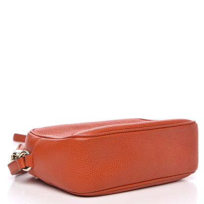 Gucci Pebbled Calfskin Small Soho Disco Bag Sun Orange 4 of 11