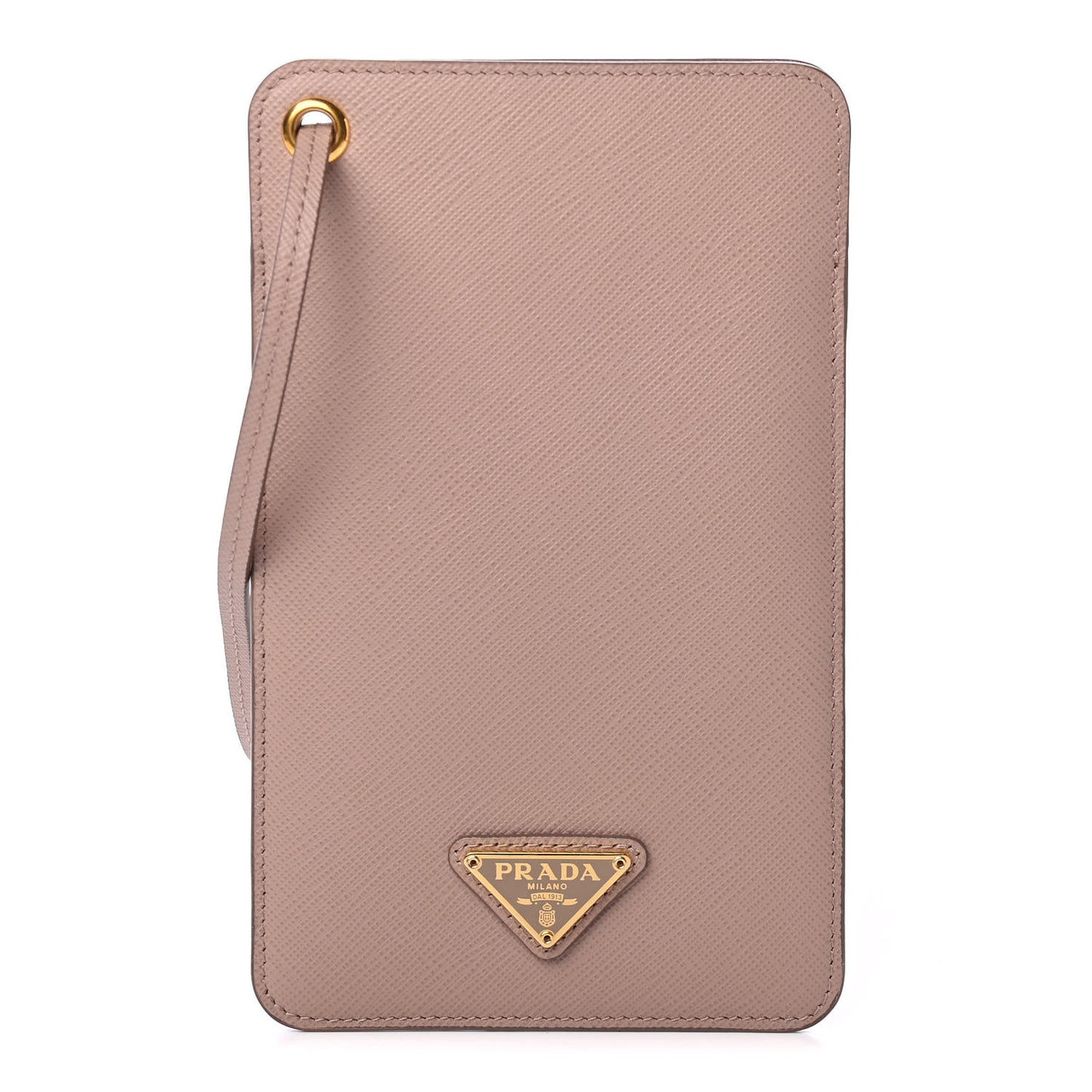 Saffiano Triangle Phone Case Pouch Cammeo