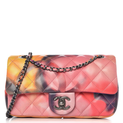 Chanel Printed Lambskin Quilted Small Flower Power Flap 1 of 8