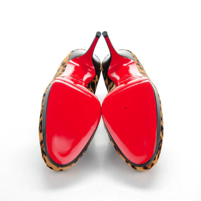 Christian Louboutin Calf Hair Kid Leopard Prorata 90 Pumps 40 5 of 7