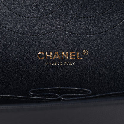 Chanel Caviar Quilted Jumbo Double Flap Navy Blue 5 of 12