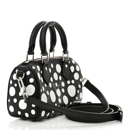 Louis Vuitton LV X YK Empreinte Infinity Dots Nano Speedy Bandouliere Black White 3 of 12